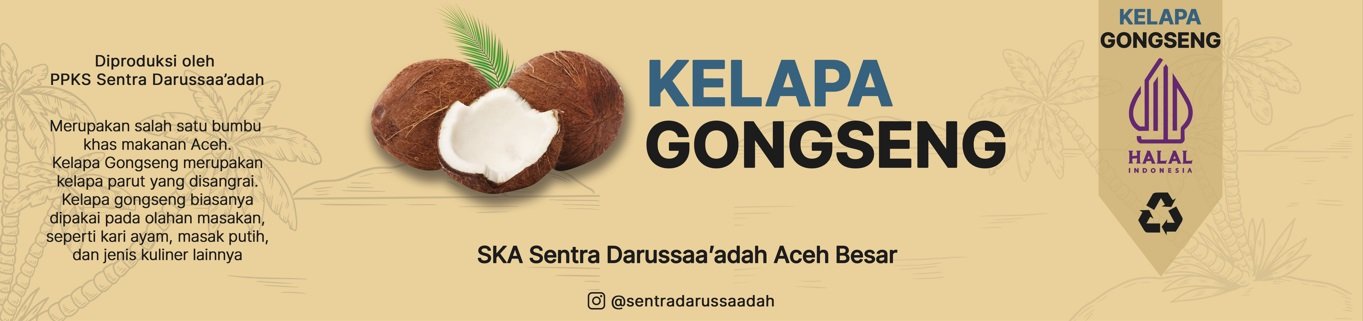 Kemasan Kelapa Gongseng