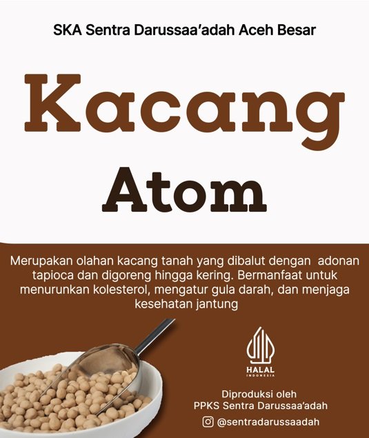 Kemasan Kacang Atom